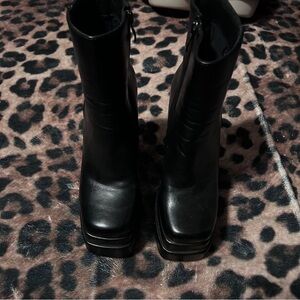 Steve Madden Black Heeled Boots